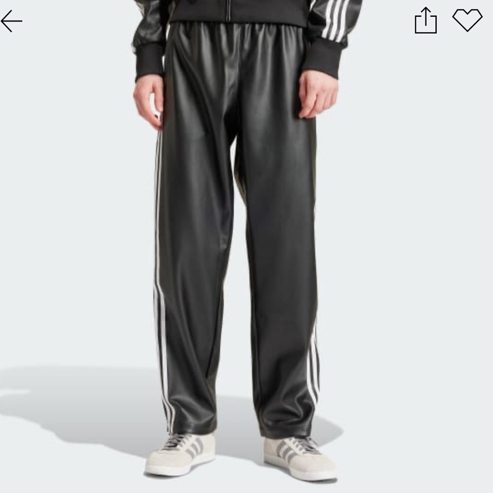 NEW & RARE Adidas LEATHER track pants